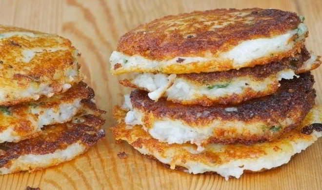 Картофельные оладушки с зеленью