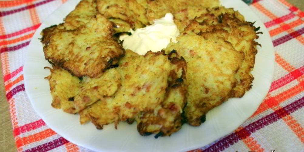 Рецепт картофельных оладий с беконом