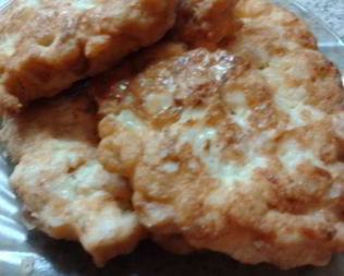 Куриные оладушки с грибами