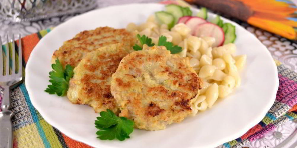 Рецепт куриных оладий с капустой и овсяными хлопьями