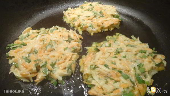 морковно-картофельные оладьи