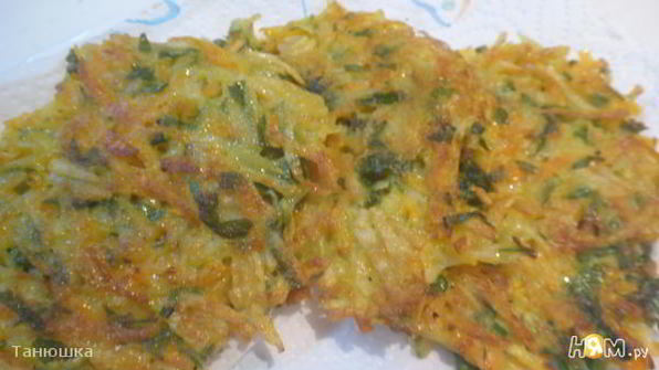 морковно-картофельные оладьи