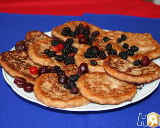 Низкокалорийные оладьи с пшеничными отрубями