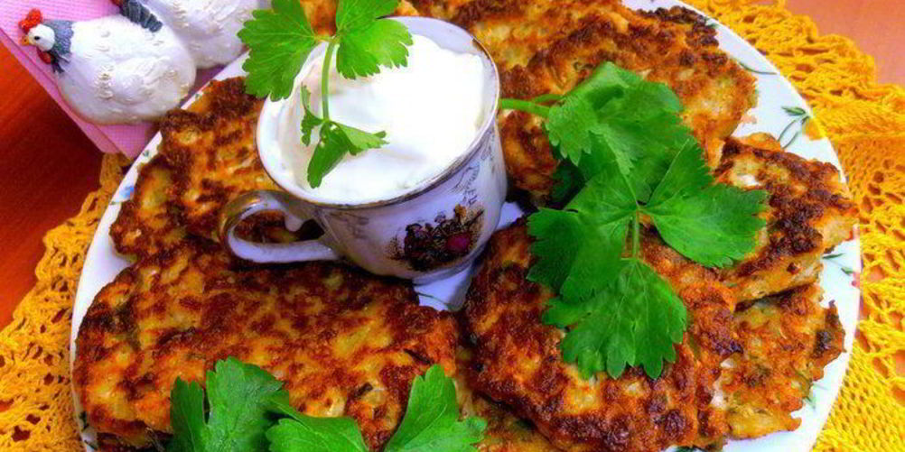 Рецепт оладушек из китайской капусты с брынзой