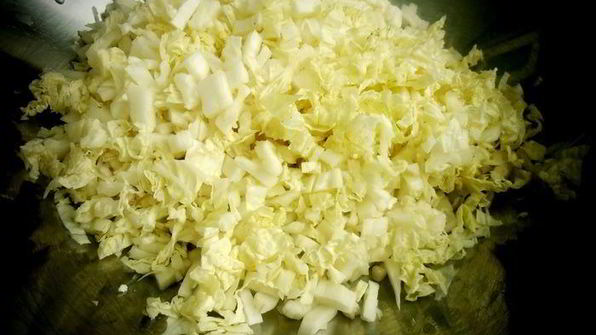 оладушки из китайской капусты с брынзой