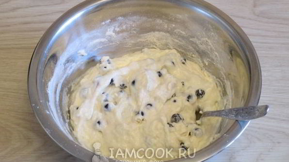 оладьи без яиц с ягодами