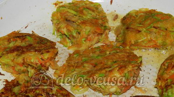 оладьи из кабачков с морковью