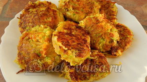 оладьи из кабачков с морковью
