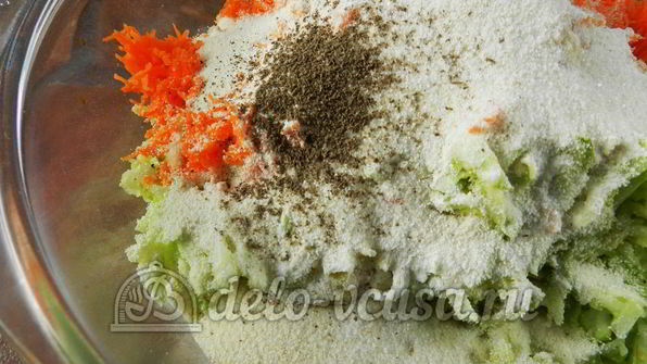 оладьи из кабачков с морковью