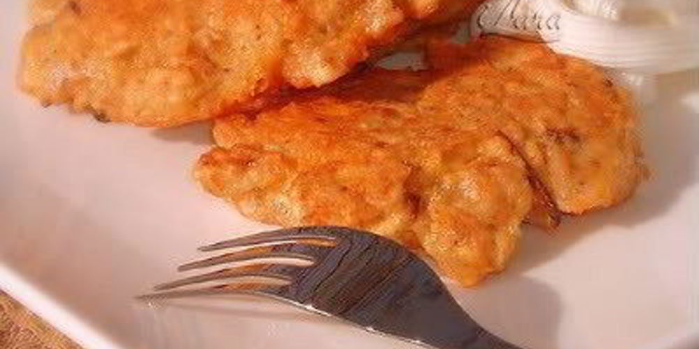 Рецепт оладий из мацы с сыром чеддер