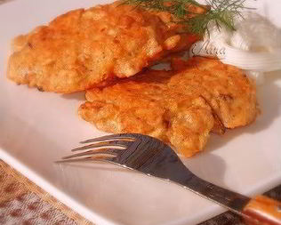 Оладьи из мацы с сыром чеддер