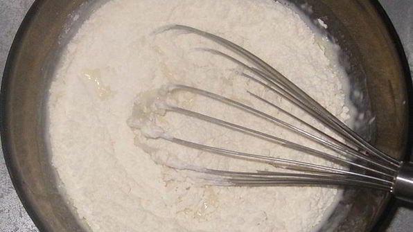 оладьи на кефире с яблоком