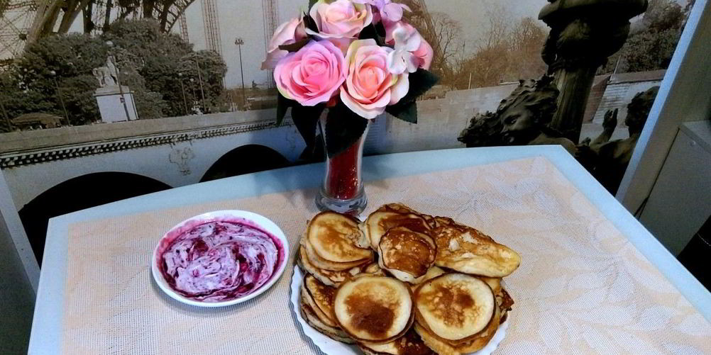 Рецепт оладий на кефире