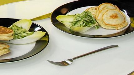 Оладьи с семгой