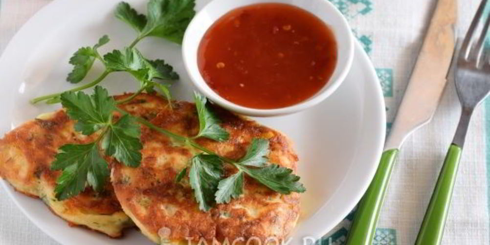 Рецепт оладий с сыром и зеленью