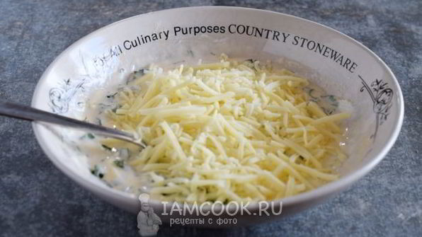 оладьи с сыром и зеленью