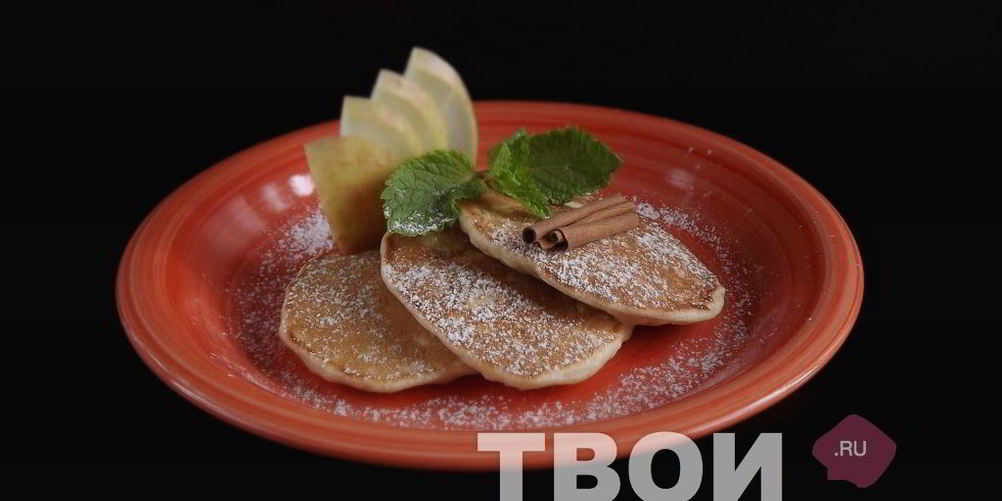 Рецепт оладий с яблоком
