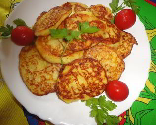 Пикантные кабачковые оладьи