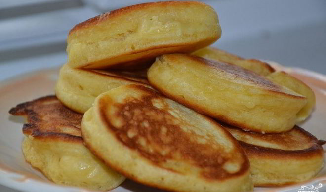 Пышные оладьи на дрожжах