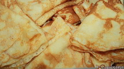 Тонкие блинчики на кефире