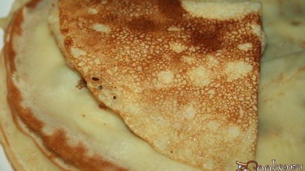 тонкие блинчики на кефире