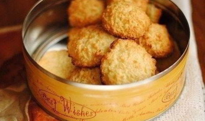 Быстрое кокосовое печенье без муки