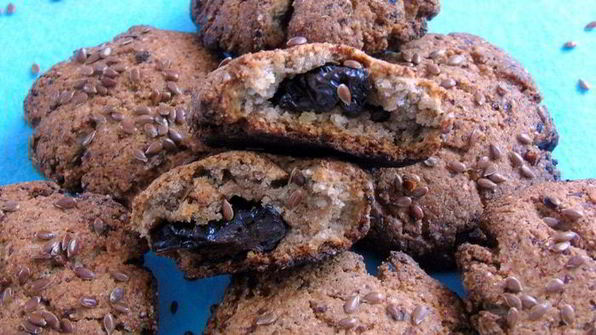 льняное печенье с черносливом