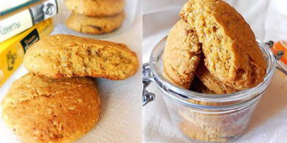 Рецепт мягкого овсяного печенья с курагой и финиками