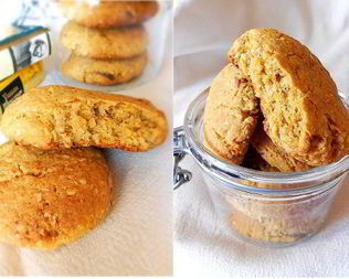 Мягкое овсяное печенье с курагой и финиками