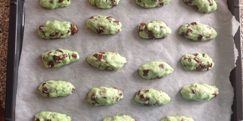 Рецепт мятна-шоколадного печенье