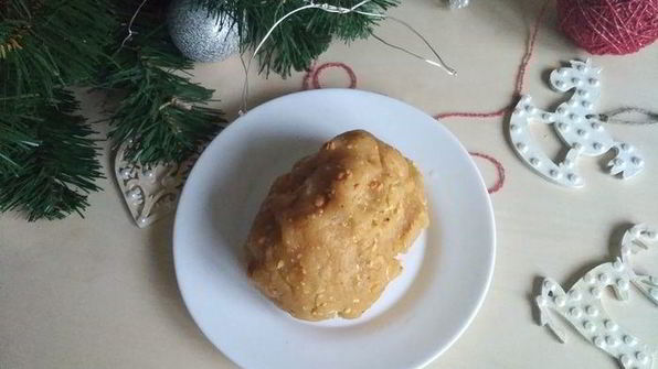 новогоднее печенье с арахисом