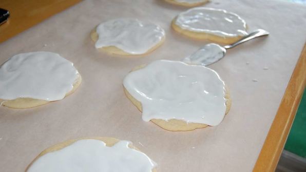 печенье снеговик