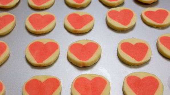 печенье валентинки