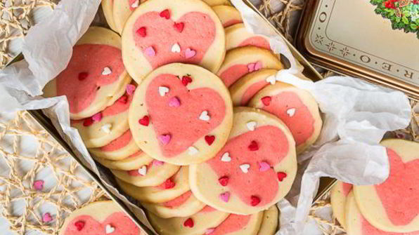 печенье валентинки