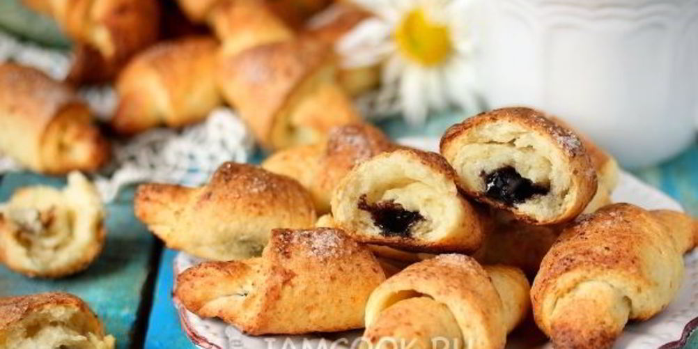 Рецепт рогаликов из творожного теста