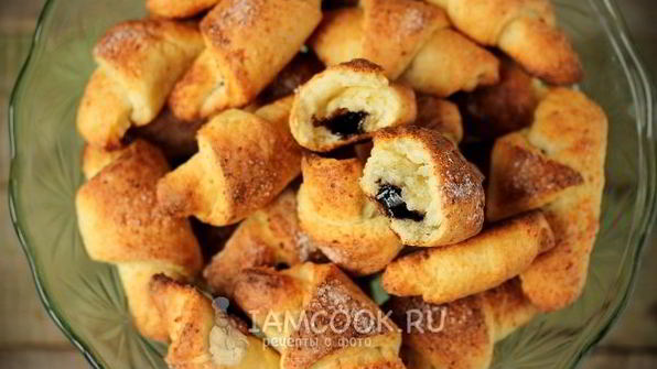 рогалики из творожного теста