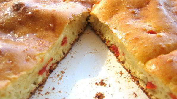 ленивая банница — пирог с брынзой