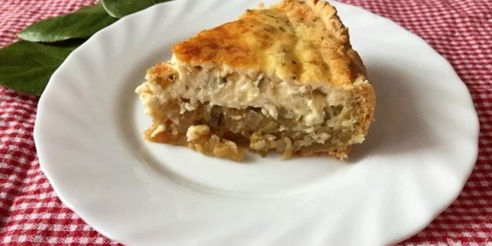 Рецепт луково-яблочного пирог