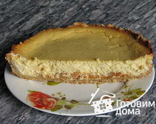 Пасхальный творожный пирог с изюмом