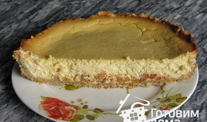 Пасхальный творожный пирог с изюмом