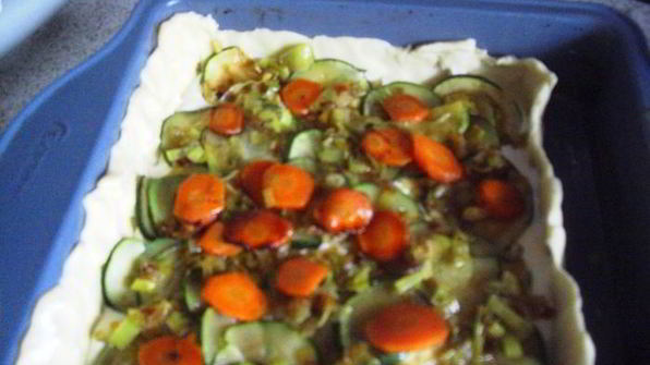 пирог с лососем