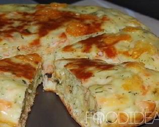 Пирог с семгой в мультиварке