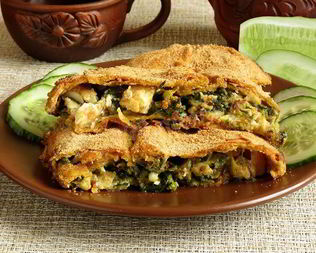 Пирог с зубаткой