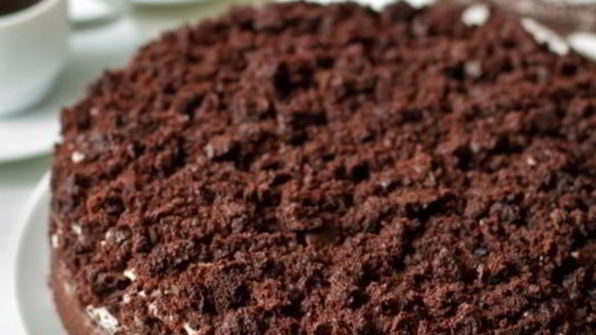 шоколадно-кофейный пирог со сметанным кремом