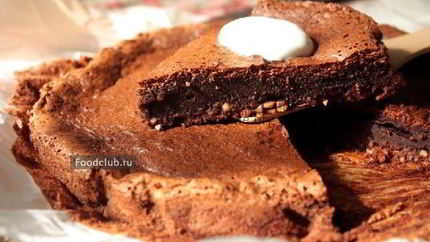 Шоколадный пирог без муки