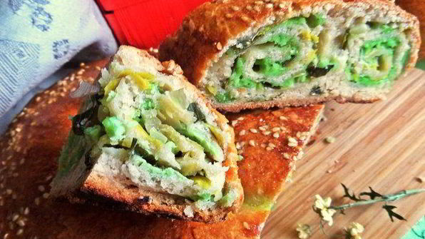 сырный пирог-рулет