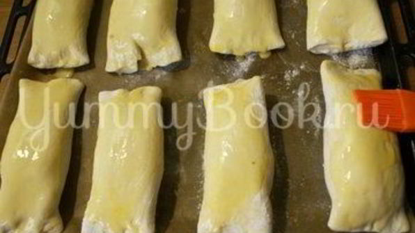 пирожки из слоеного теста