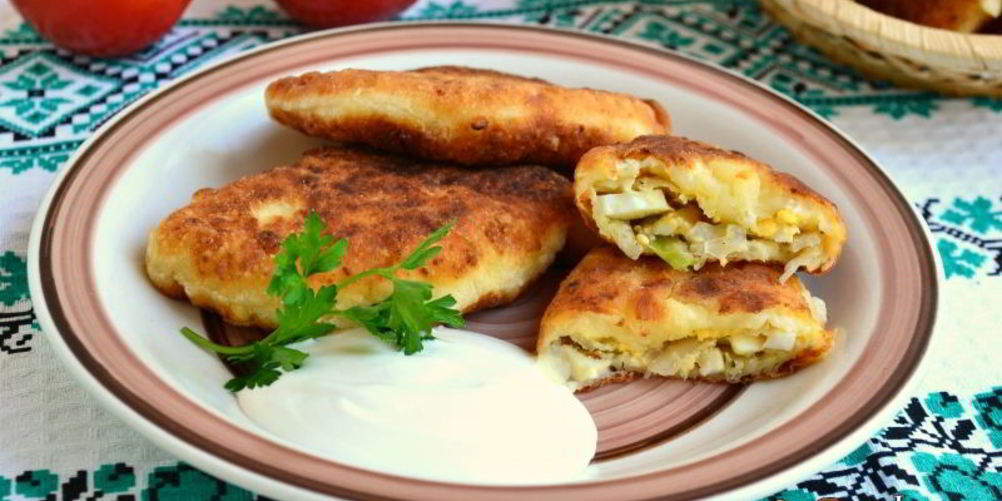 Рецепт пирожков из творожного теста с капустой и яйцом