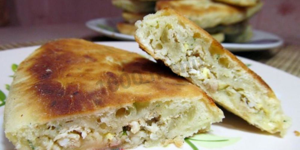 Рецепт пирожков с курицей на сметане без дрожжей