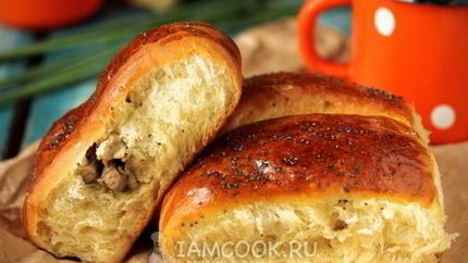 Пирожки с мясом в духовке